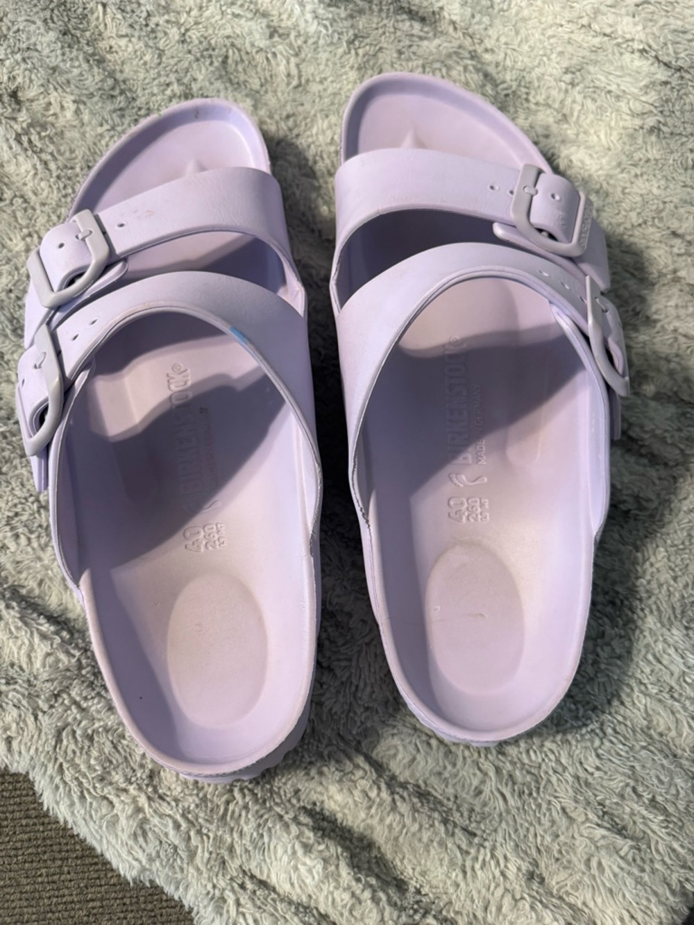 Birkenstock Arizona EVA Sandals in Light Lavender